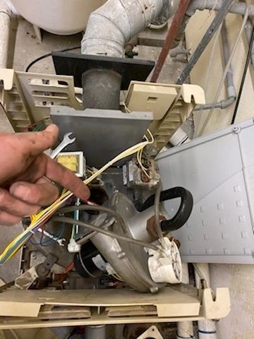 Close-up of pool heater equipment Shell services
